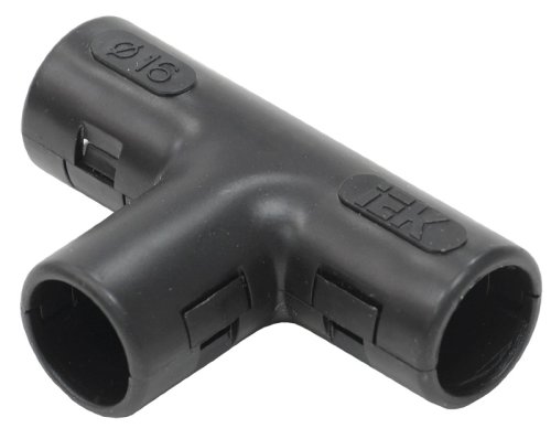 Тройник разборный ПВХ IEK TIG Д=16 IP40 черный фото Тройник разборный ПВХ IEK TIG Д=16 IP40 черный картинка